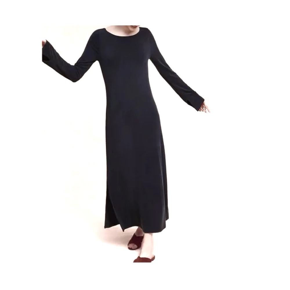 Anthropologie Eri+Ali Navy Blue Maxi Dress